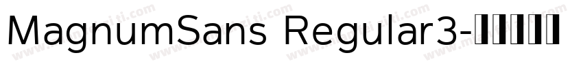 MagnumSans Regular3字体转换